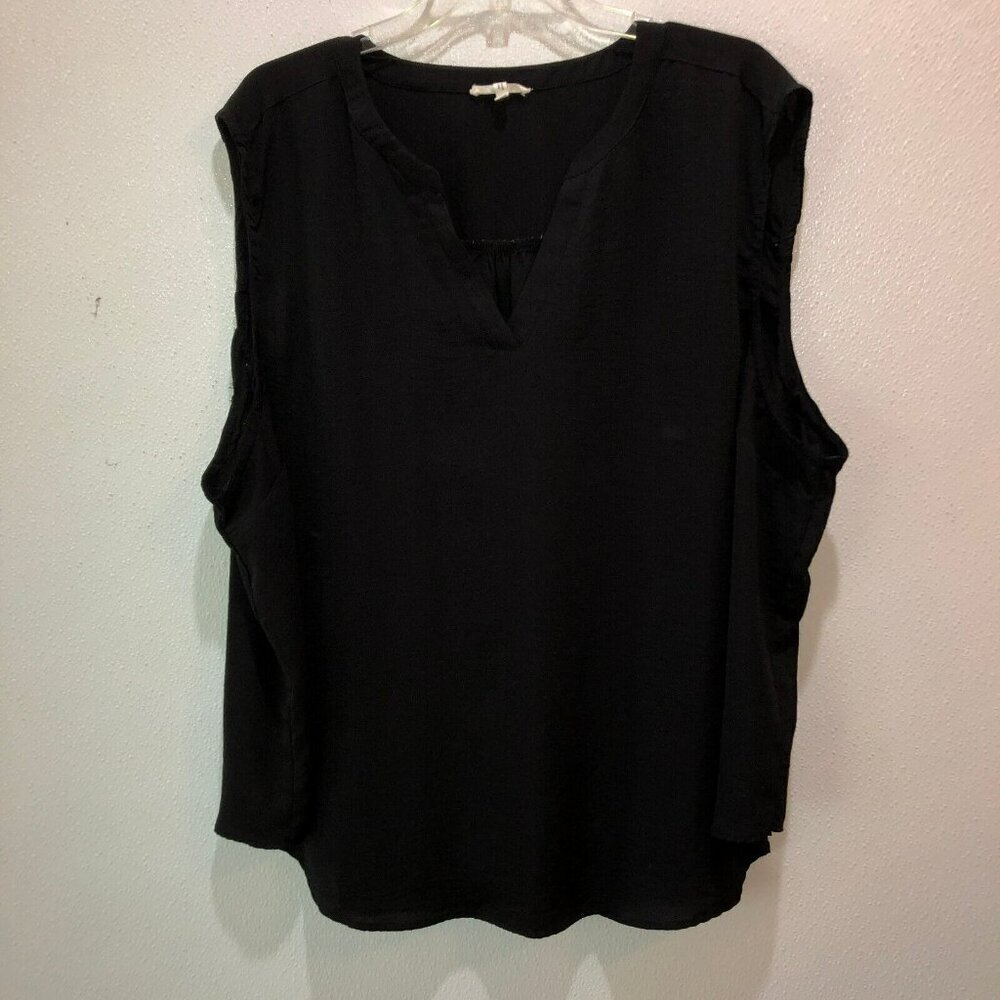 Lot of 2 Maurices 24 7 Womens Plus Size 3X Black Sleeveless Casual Shirts Tops - Picture 10 of 14